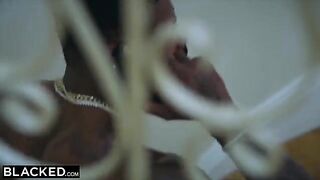Ivy Wolfe, a petite blonde from North Carolina, experiences intense interracial sex for the first time