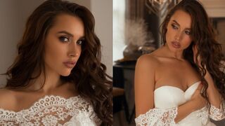 The bride got away and her groom found her in a steamy scene