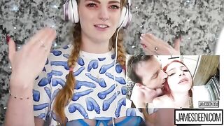 Carly Rae Summers reacts to intense anal climax compilation