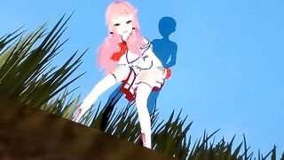 Hentai with Kaifuku ending, featuring Flare Arlgrande in an intense scene