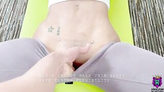 Naive yoga student gets stretched and fucked hard after taking a class