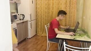 The computer broke down, called a friend to fix it, and he fucked me