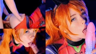 Asuka Langley-Short-haired beauty with an intense sex drive