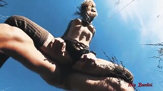 A passionate fuck in the fresh air with an incredible picnic view