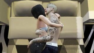 3D Hentai with the popular pair Justin and Selena is erotic