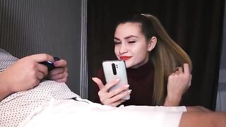 The dude won the battle for PS4 and got a blowjob