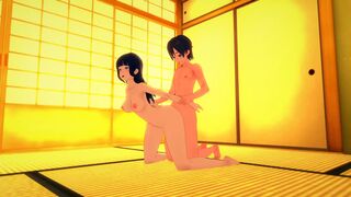 Hinata Hyuga, shy and timid, fucked by classmate after school