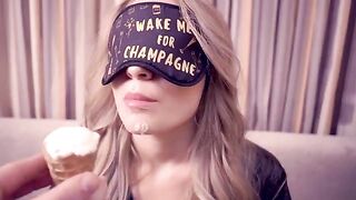 Lost beauty Dozza got cum in her mouth, a hot scene