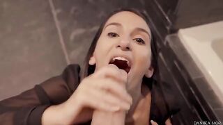 Five-star blowjob and fuckface for Danika Mori’s huge dick