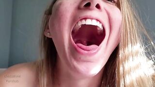 Spitting and gagging tour of my mouth