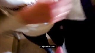 A guy fucked a girl at the entrance while her parents were at home