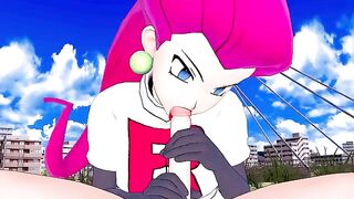 Jessie from Team Rocket fucks you in this hot anime scene