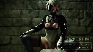 Best 2B Nier Automata compilation video with sound 2021