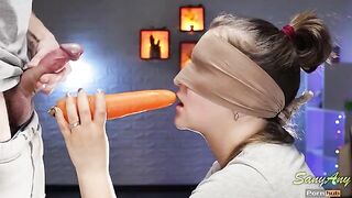 My friend tricked me blindfolded with the taste game - SanyAny