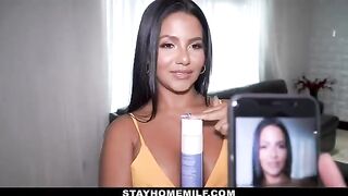 The naughty MILF Rose Monroe allows her stepson to take naked pictures of her for OnlyFans