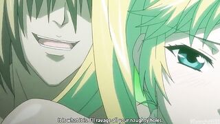 Hentai girl with big ass fucked by two cocks