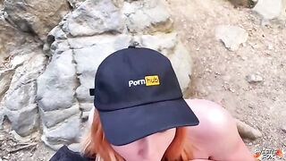 A young girl is fucking on the city streets, no shame in her game