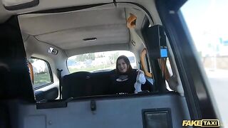 Sabien Demonia’s big natural tits and fishnets get her fucked hard in the Fake Taxi