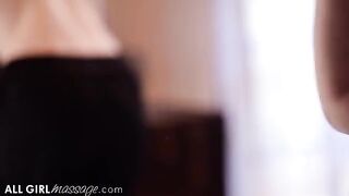 The masseuse, Evelyn Claire, can't resist Lena Paul's aphrodisiac power in this steamy AllGirlMassage scene