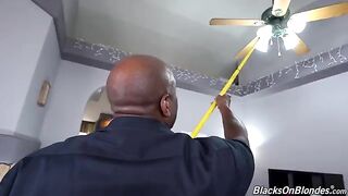 Petite Jazmin Luv needs a handy man to fix things, but she prefers to pay in kind