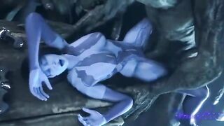 Cortana gets fucked by everyone in an intense, hardcore scene