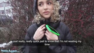 Public Agent picks up curly haired petite Spanish babe Geishakyd in the street