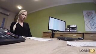 The woman is running out of money and needs a loan to settle business