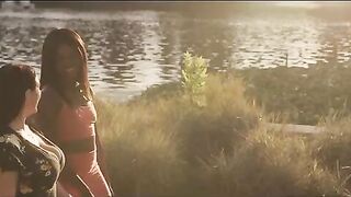 Passionate lesbian sex with stunning babe Ana Foxxx and busty Angela White