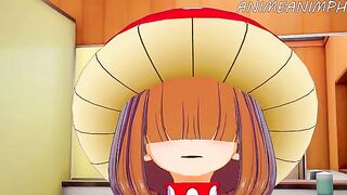 Kinoko Komori gets fucked from behind in a steamy MHA scene