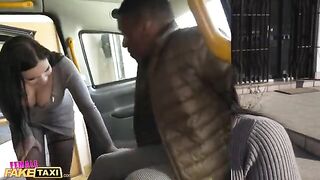 A huge black cock for the big natural tits of fake taxi babe Sofia Lee