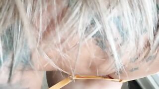 Best doggystyle sex with a gorgeous blue-eyed girl