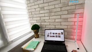 A stepson was caught jerking off while looking at pictures of his hot stepmom