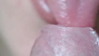 She could not swallow a huge cumshot, so she spat and wasted it all