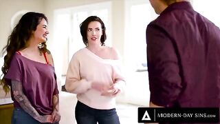 Casey Calvert and Arabelle Raphael invite Casey's ex-boyfriend for a threesome