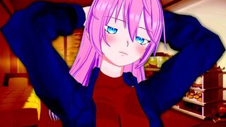 Hentai with a cute girl who doesn't want to get involved in sex