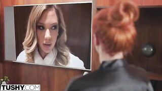 A hot mom, Lauren, takes on her daughter's professor in a steamy encounter