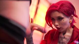 The sexiest cosplay girl Vi from Arcane has the dirtiest dream ever