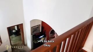 She was fucked by her stepbrother in the middle of a family conversation