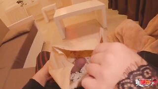 Sex in the cinema with a hot stepmom and unexpected twist