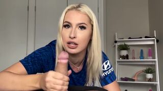 Petite blonde in doggy style, get ready for the action!
