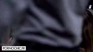 Hot brunette threesome with Claire Castel and Lana Rhoades on Pornochic