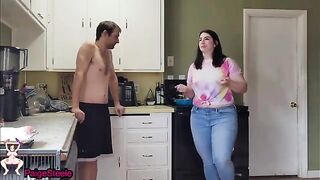 He said my blowjobs suck, so I proved him wrong with Paige Steele's curvy prowess!