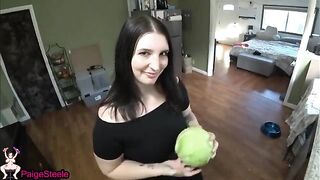 She’s so horny for cum, she’ll do anything for it