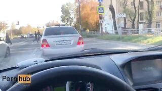 A hot MILF is getting banged by a fake taxi driver