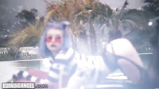 Goth princess Arya Fae gets her ass pounded hard and deep in this intense scene