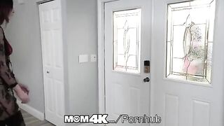 A lonely mother receives a huge BBC as a Mothers Day present in this steamy MOM4K scene