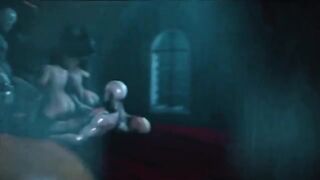 Hentai 3D uncensored Full Moon 2 Gangbang, where celestial themes meet intense action