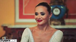Stunning model Venera gets her anal DP fantasies fulfilled in breathtaking TUSHY style