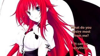 Rias Gremory welcomes her new servant with a hentai JOI twist