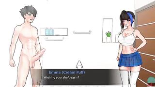 You are trapped with four gorgeous goddesses in a confined space. Poreo